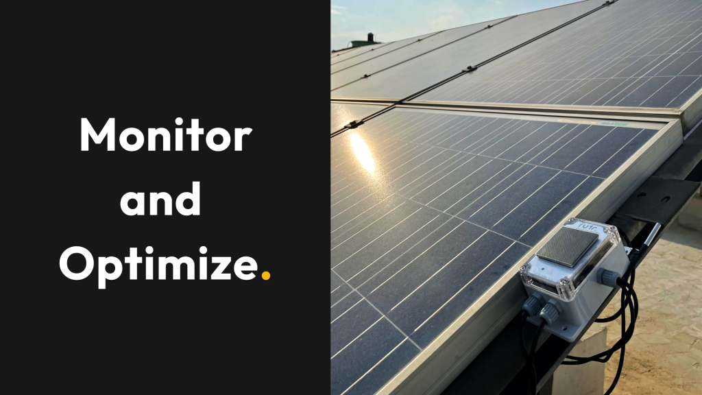 Monitor and Optimize solar energy system